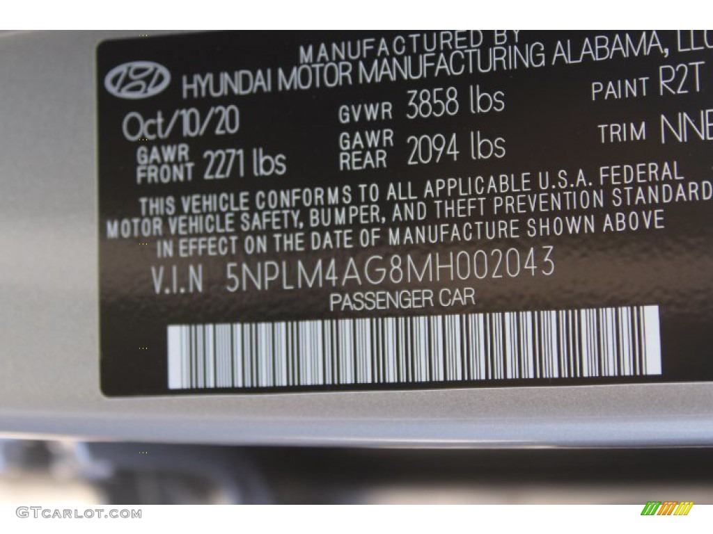 2021 Elantra SEL - Shimmering Silver Pearl / Black photo #24