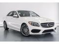 designo Diamond White Metallic 2018 Mercedes-Benz C 300 Sedan Exterior