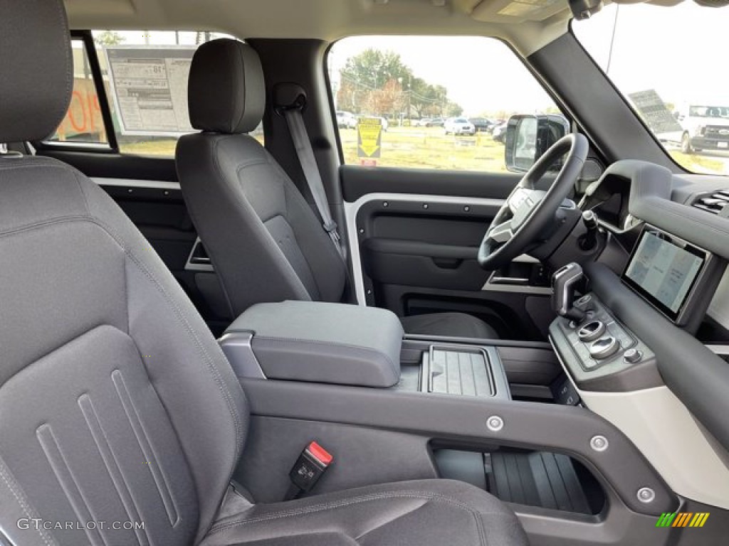 Ebony Interior 2021 Land Rover Defender 110 Photo #140804273