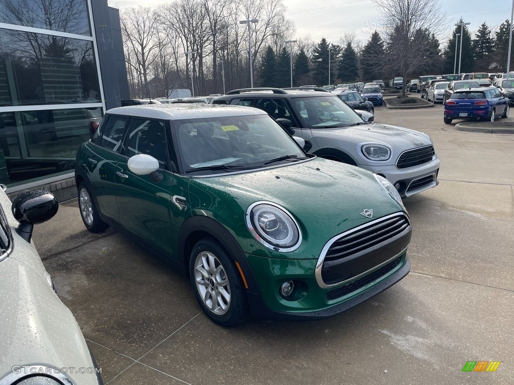 2021 Hardtop Cooper 4 Door - British Racing Green IV Metallic / Carbon Black photo #1