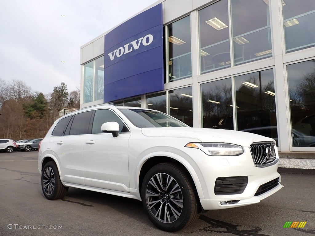 Crystal White Metallic 2021 Volvo XC90 T5 AWD Momentum Exterior Photo #140805764