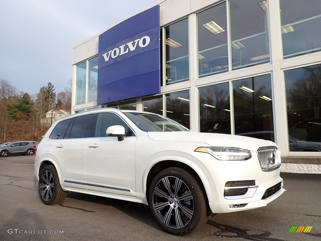 2021 XC90 T6 AWD Inscription - Crystal White Metallic / Charcoal photo #1