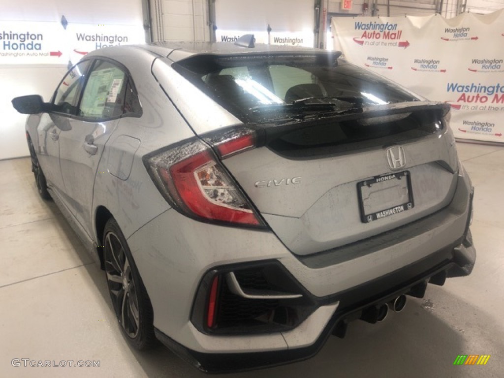 2021 Civic Sport Hatchback - Lunar Silver Metallic / Black photo #4