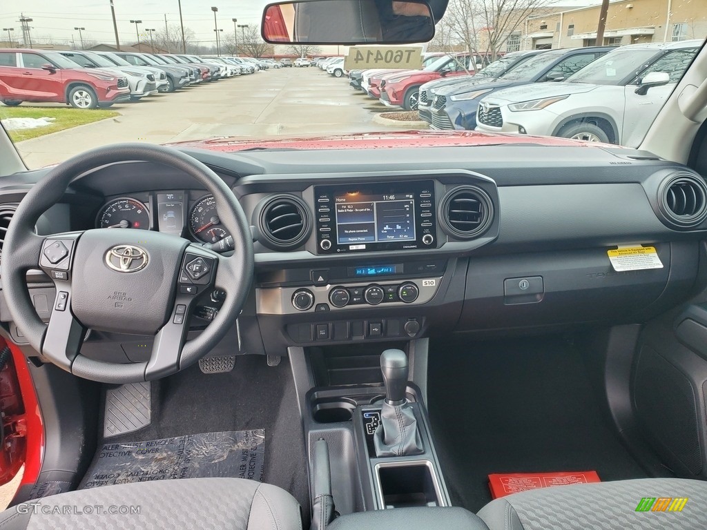 2021 Toyota Tacoma SR5 Access Cab 4x4 Cement Dashboard Photo #140807537