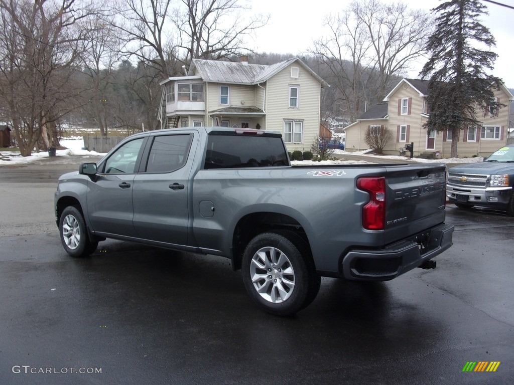 2021 Silverado 1500 Custom Crew Cab 4x4 - Satin Steel Metallic / Jet Black photo #5