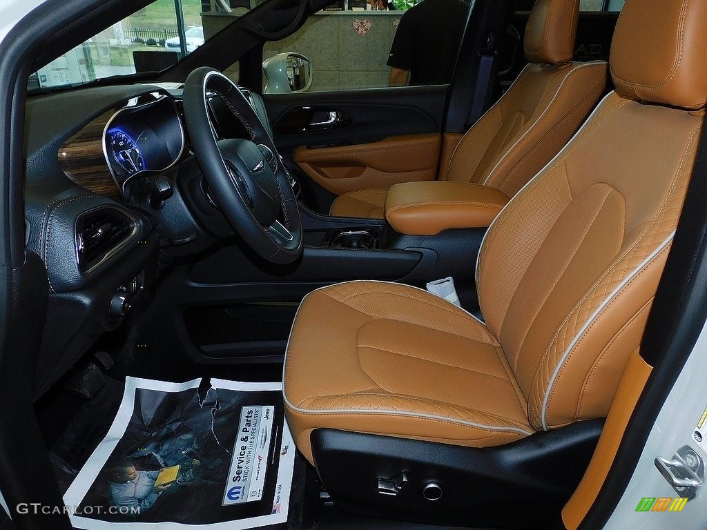 Caramel/Black Interior 2021 Chrysler Pacifica Pinnacle AWD Photo #140808365