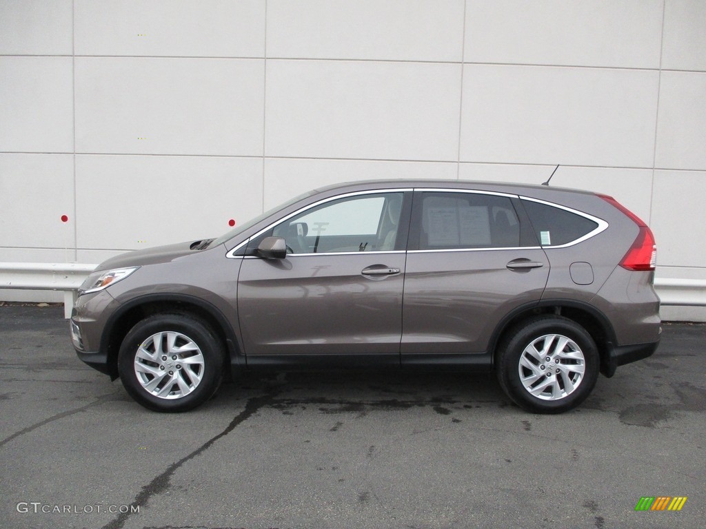 2016 CR-V EX AWD - Kona Coffee Metallic / Beige photo #2