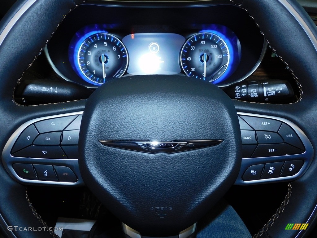 2021 Chrysler Pacifica Pinnacle AWD Caramel/Black Steering Wheel Photo #140808605