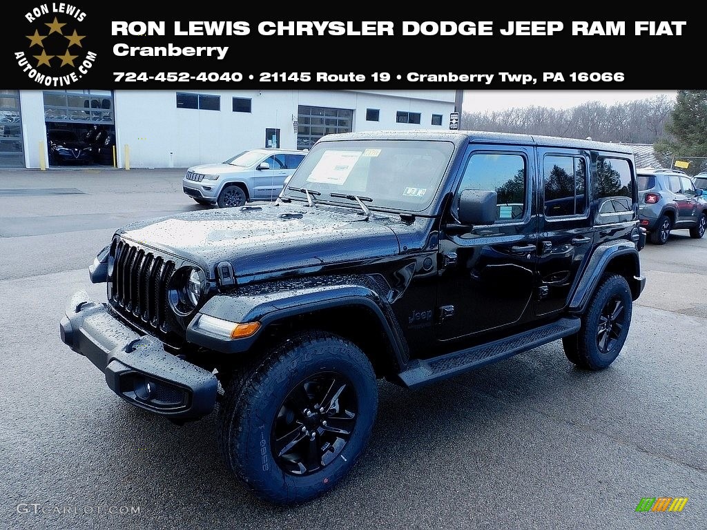 2021 Wrangler Unlimited Sahara Altitude 4x4 - Black / Black photo #1