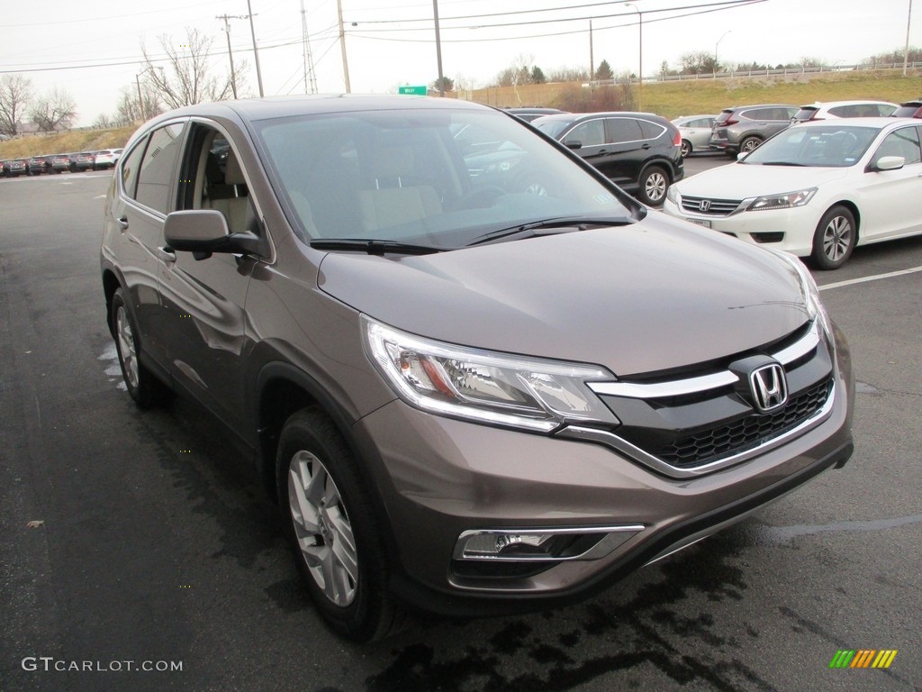 2016 CR-V EX AWD - Kona Coffee Metallic / Beige photo #7