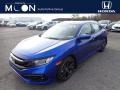 2021 Aegean Blue Metallic Honda Civic Sport Sedan  photo #1