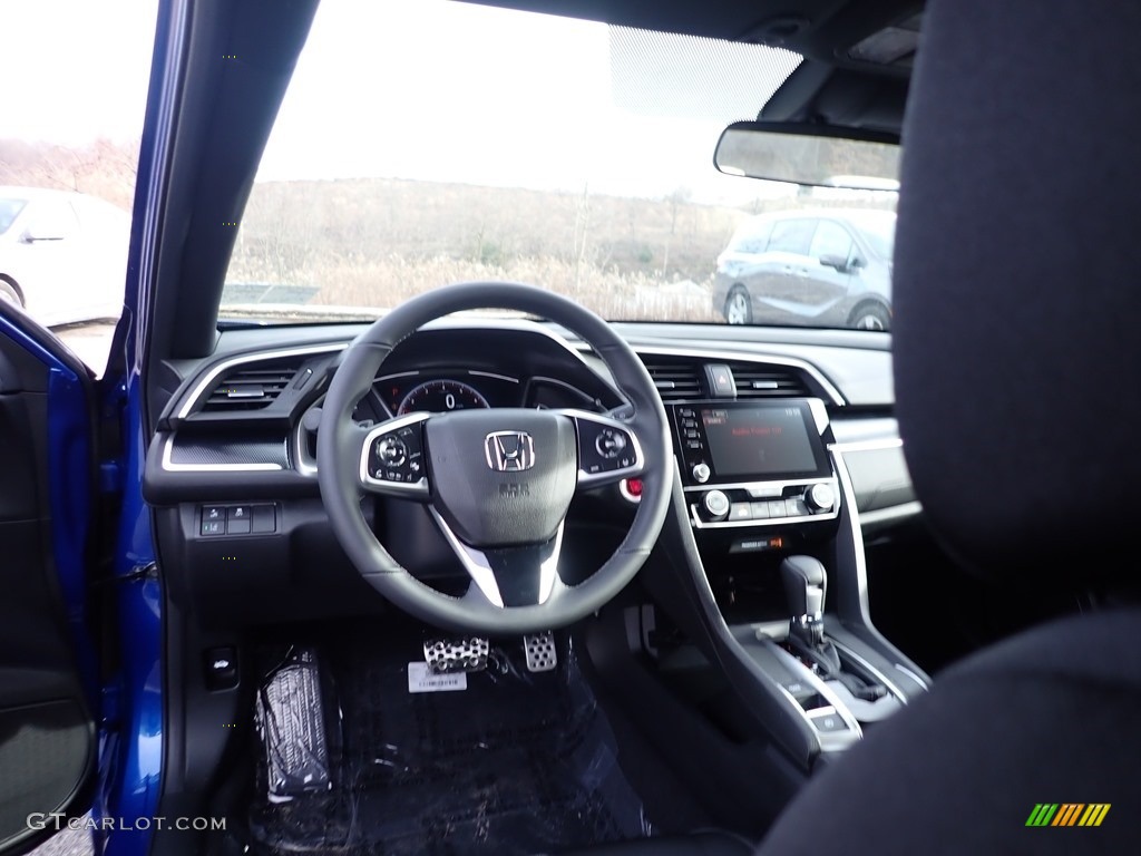 2021 Civic Sport Sedan - Aegean Blue Metallic / Black photo #10