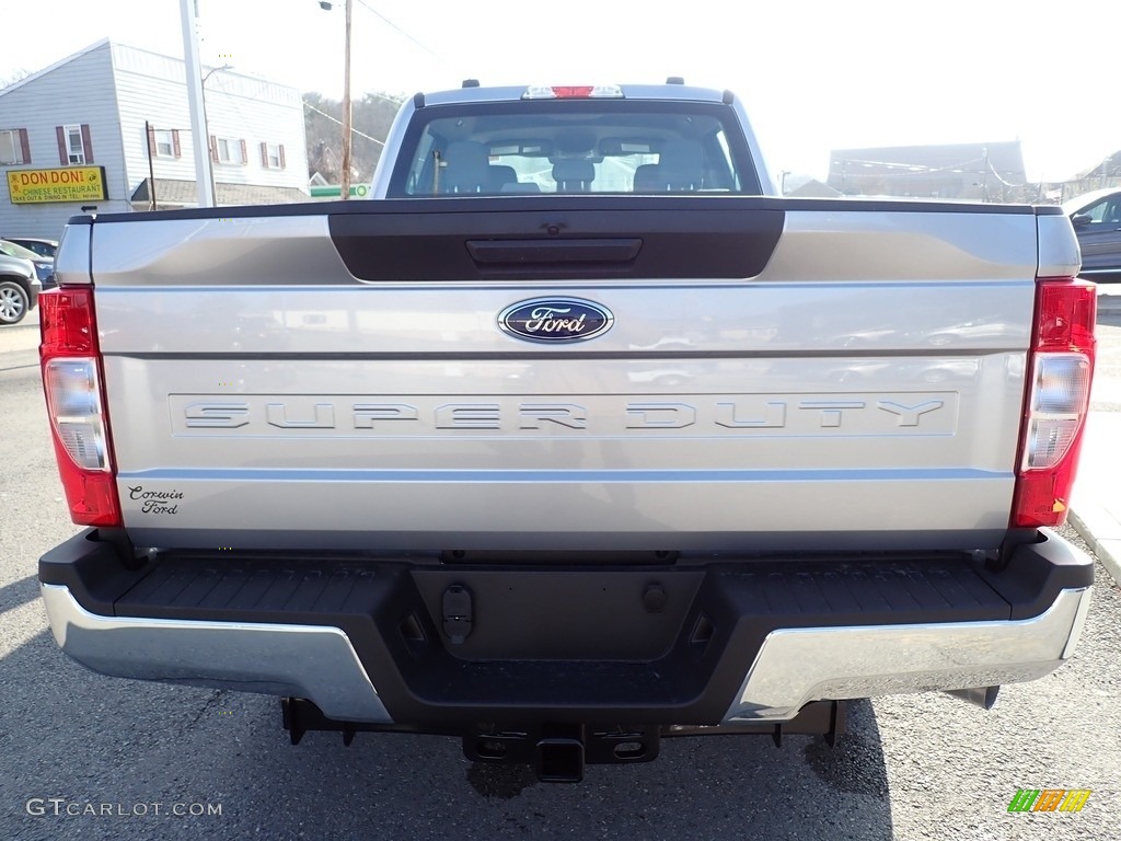 2021 F250 Super Duty XL Crew Cab 4x4 - Iconic Silver / Medium Earth Gray photo #4