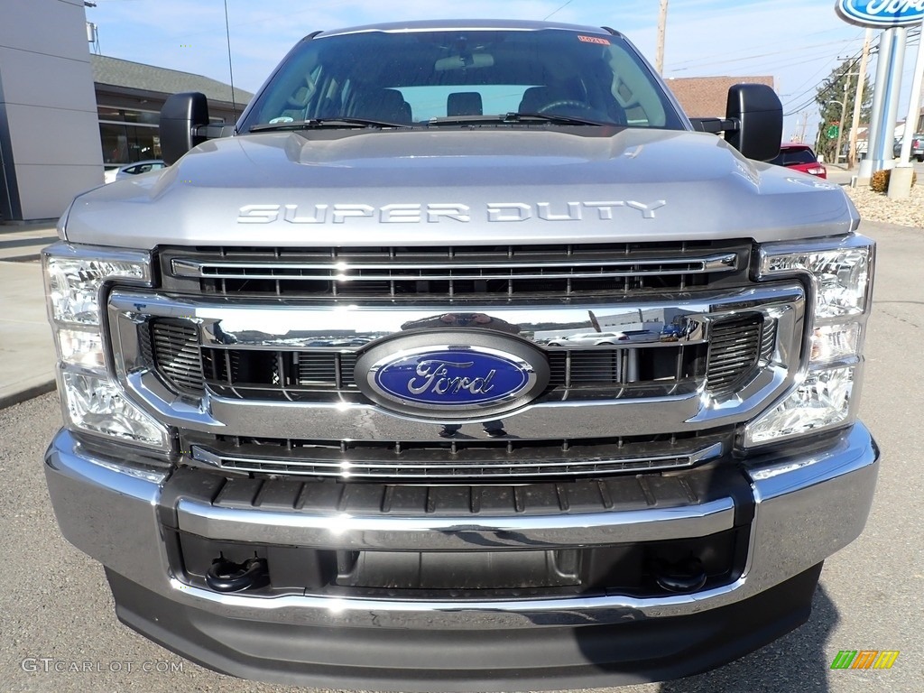 2021 F250 Super Duty XL Crew Cab 4x4 - Iconic Silver / Medium Earth Gray photo #8