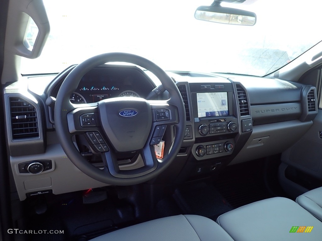 2021 F350 Super Duty XL SuperCab 4x4 - Stone Gray / Medium Earth Gray photo #11