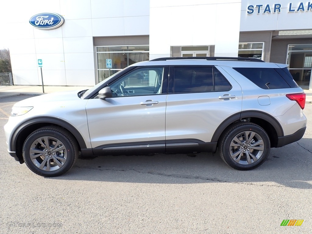 2021 Explorer XLT 4WD - Iconic Silver Metallic / Light Slate photo #2