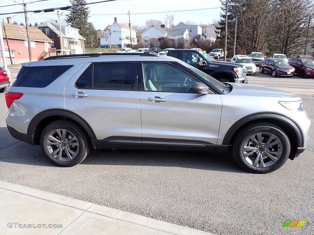 2021 Explorer XLT 4WD - Iconic Silver Metallic / Light Slate photo #7