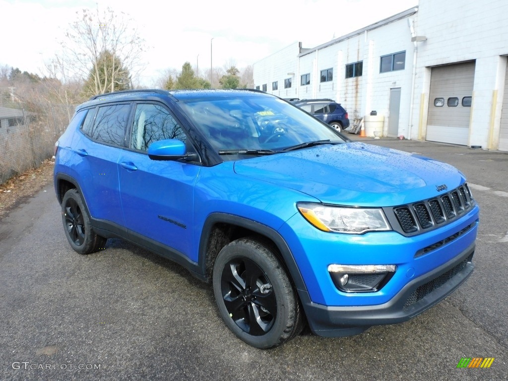 2021 Compass Latitude 4x4 - Laser Blue Pearl / Black photo #3