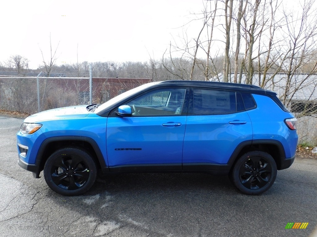2021 Compass Latitude 4x4 - Laser Blue Pearl / Black photo #9