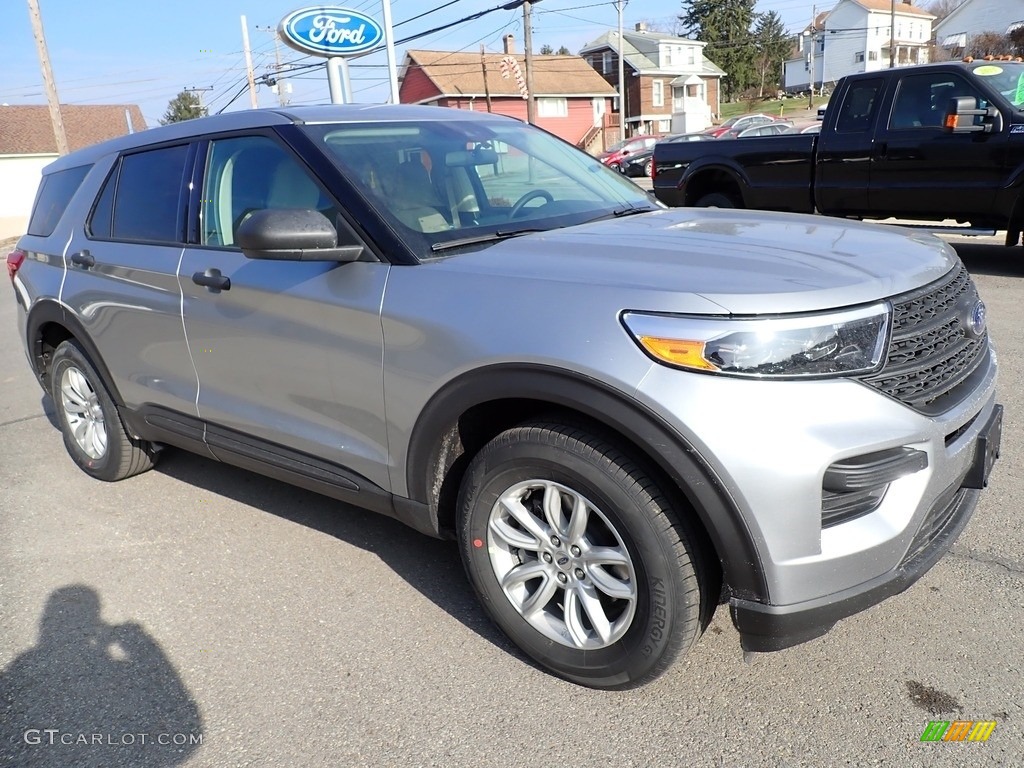 Iconic Silver Metallic 2021 Ford Explorer 4WD Exterior Photo #140811857