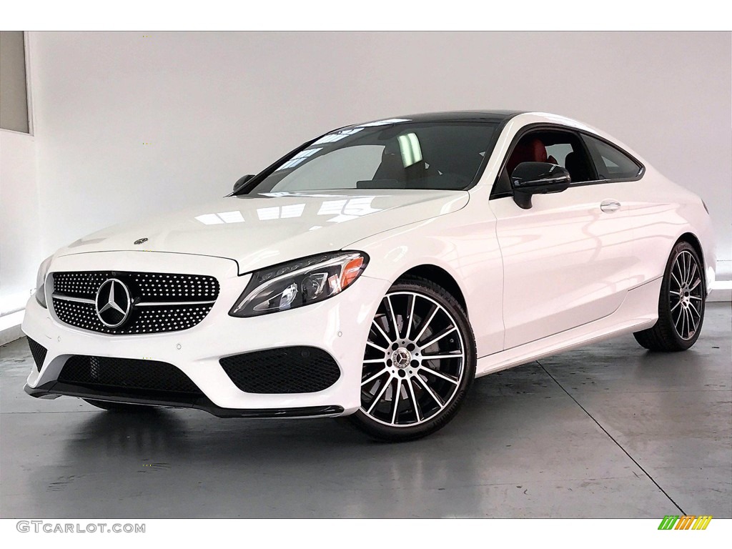 Polar White 2018 Mercedes-Benz C 300 Coupe Exterior Photo #140812109