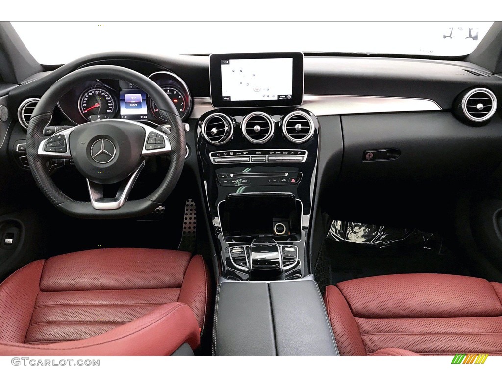 2018 Mercedes-Benz C 300 Coupe Cranberry Red/Black Dashboard Photo #140812190