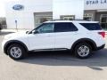 2021 Oxford White Ford Explorer XLT 4WD  photo #2