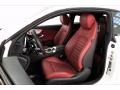 Cranberry Red/Black Front Seat Photo for 2018 Mercedes-Benz C #140812271