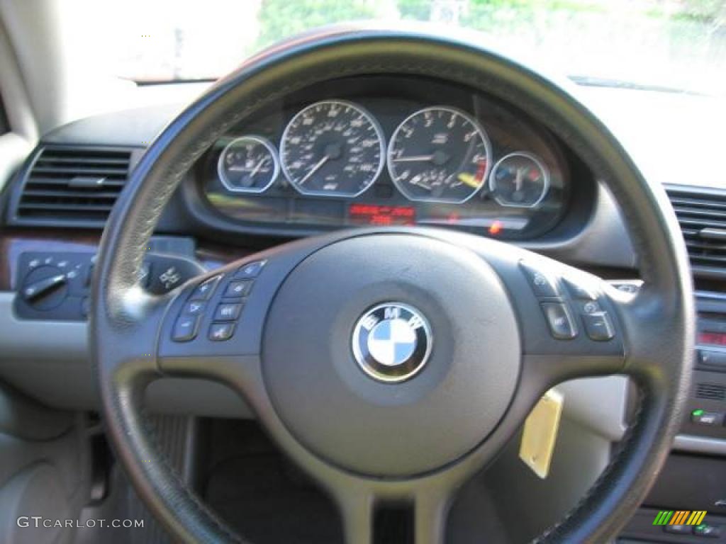 2002 3 Series 330i Coupe - Titanium Silver Metallic / Grey photo #14