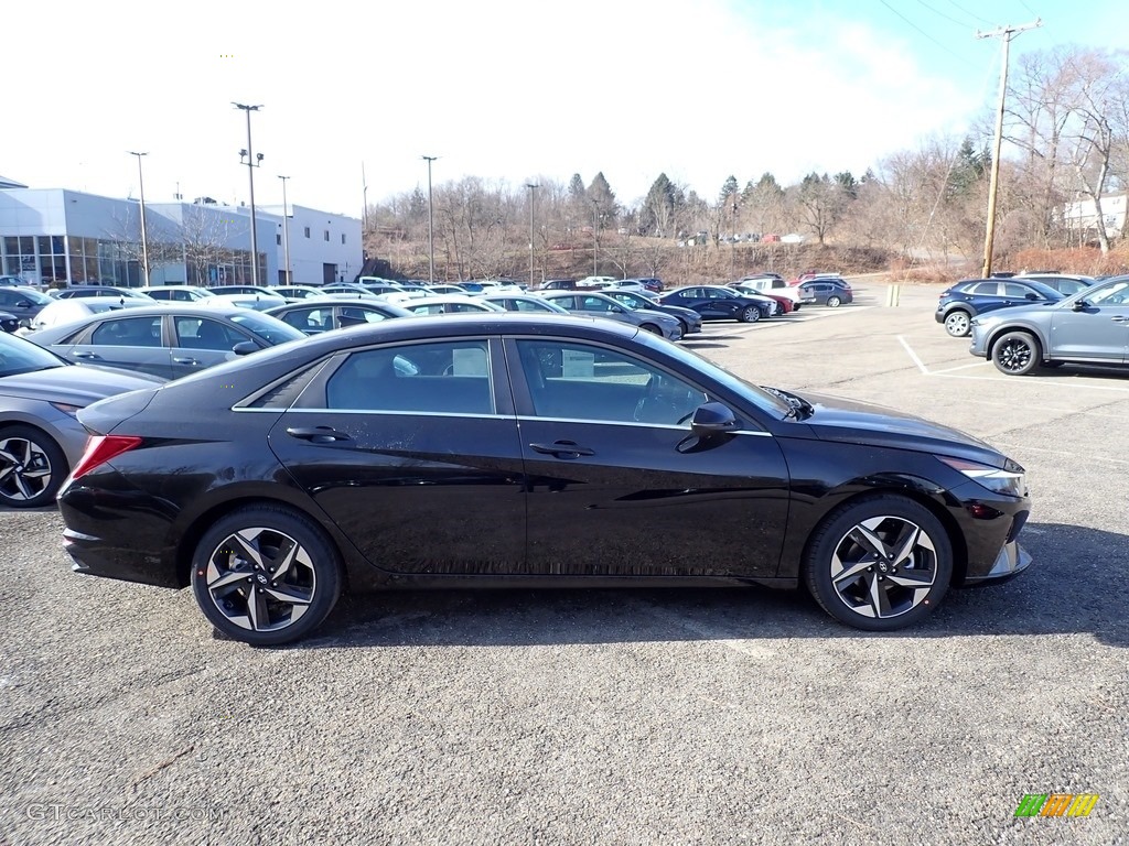 2021 Elantra Limited - Phantom Black / Black photo #1