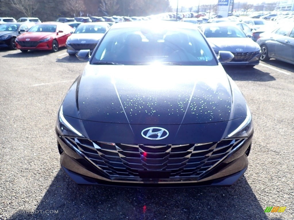 2021 Elantra Limited - Phantom Black / Black photo #4