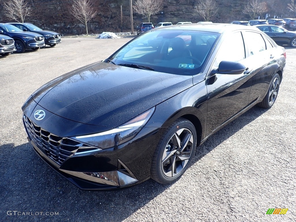 2021 Elantra Limited - Phantom Black / Black photo #5