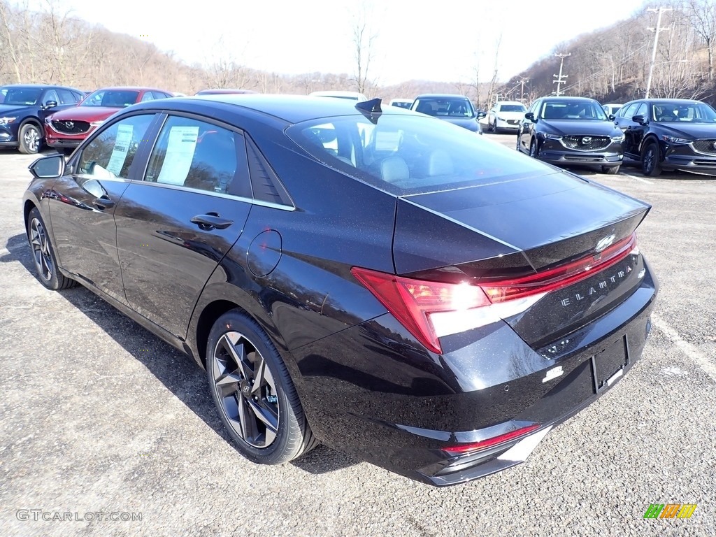 2021 Elantra Limited - Phantom Black / Black photo #6