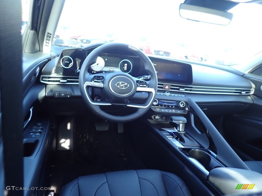 2021 Elantra Limited - Phantom Black / Black photo #9