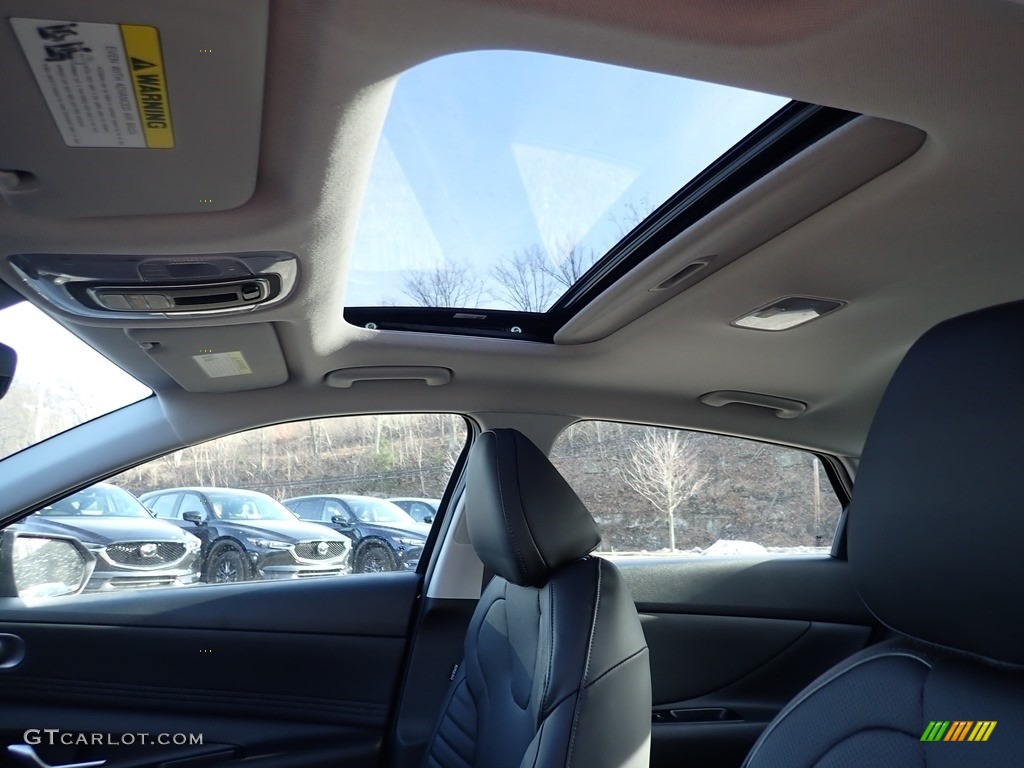 2021 Elantra Limited - Phantom Black / Black photo #13