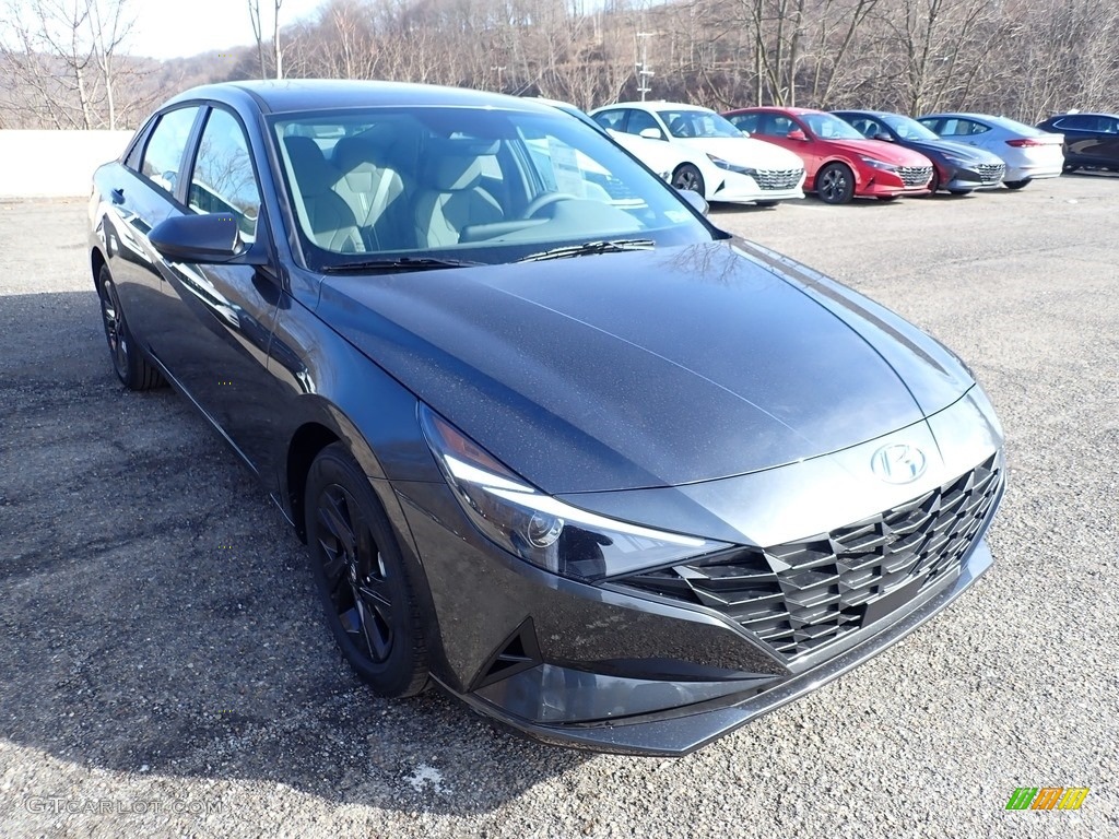 2021 Elantra SEL - Portofino Gray / Medium Gray photo #3