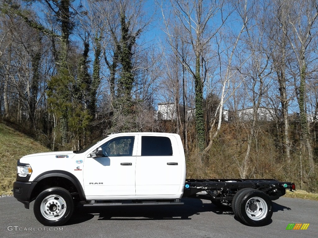 Bright White 2021 Ram 5500 Tradesman Crew Cab 4x4 Chassis Exterior Photo #140815334