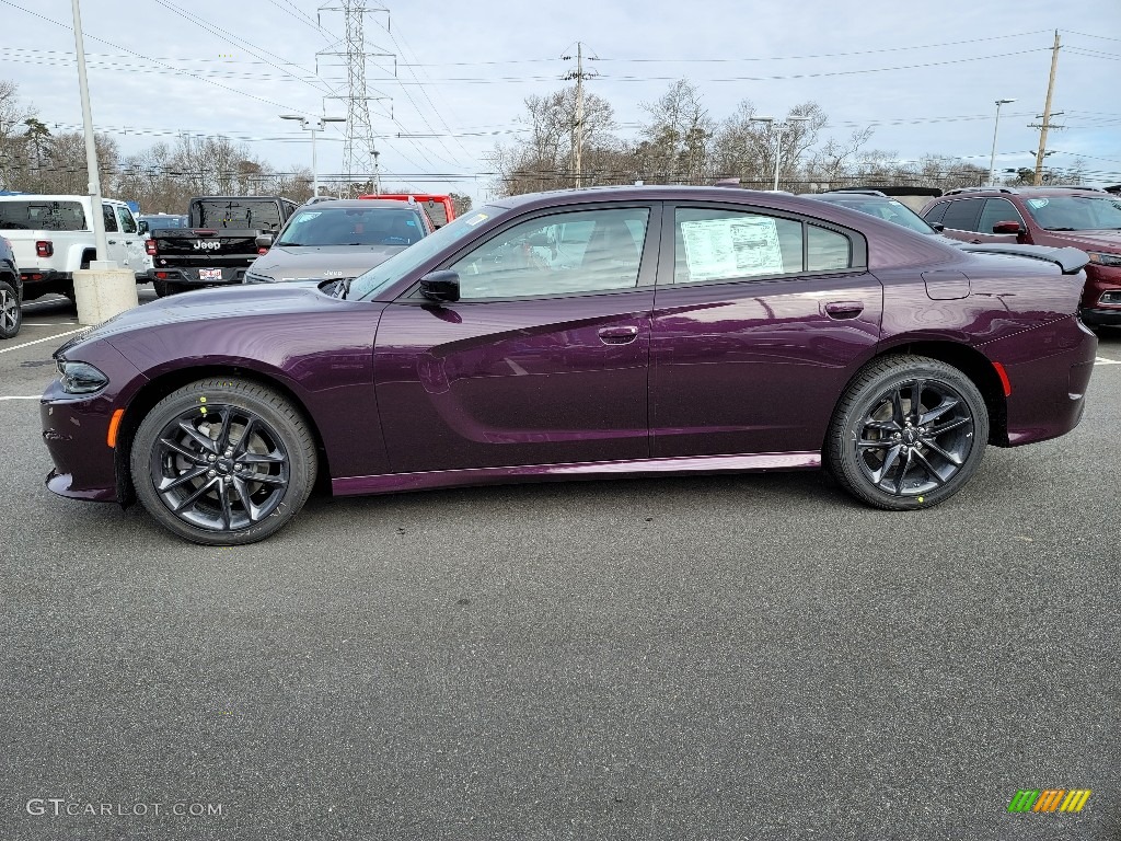 2021 Charger GT AWD - Hellraisin / Black photo #3