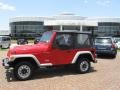 2001 Flame Red Jeep Wrangler SE 4x4  photo #1