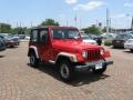 2001 Flame Red Jeep Wrangler SE 4x4  photo #4