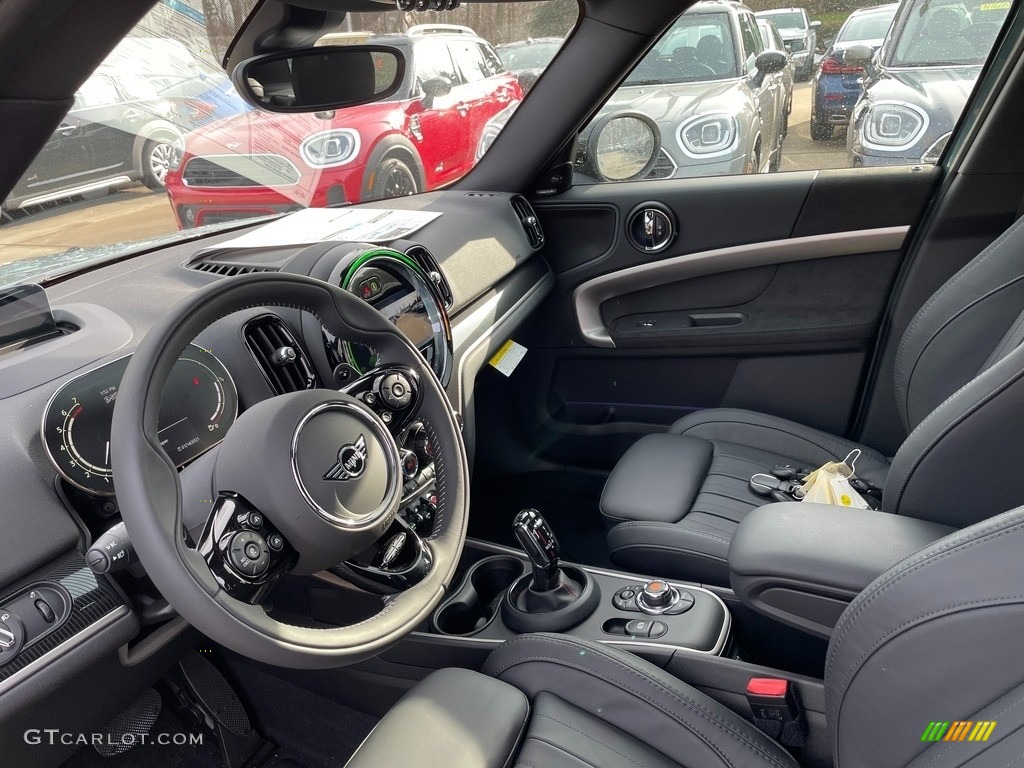 Carbon Black Lounge Leather Interior 2021 Mini Countryman Cooper S All4 Photo #140816924