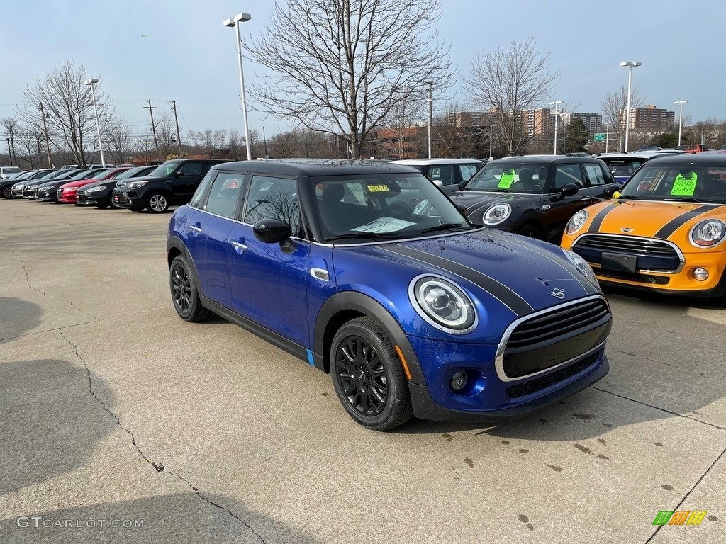 2021 Hardtop Cooper 4 Door - Starlight Blue Metallic / Carbon Black photo #1