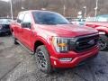 2021 Rapid Red Ford F150 XLT SuperCrew 4x4  photo #3