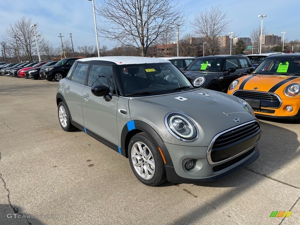 Moonwalk Gray Metallic 2021 Mini Hardtop Cooper 4 Door Exterior Photo #140817671