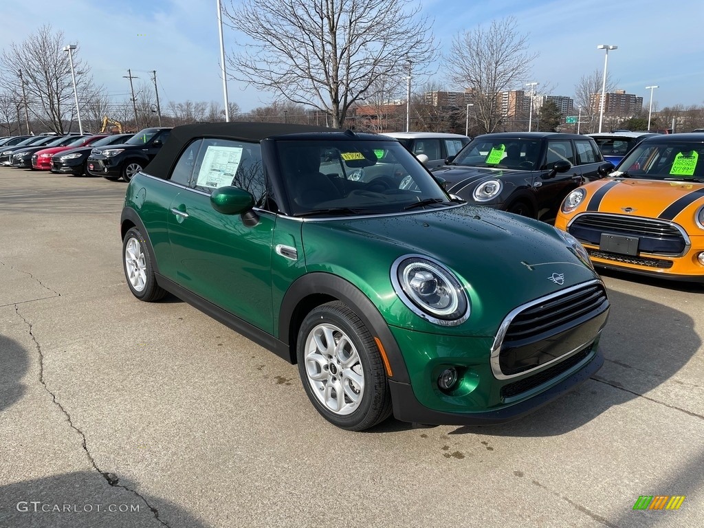 British Racing Green IV Metallic 2021 Mini Convertible Cooper Exterior Photo #140818130