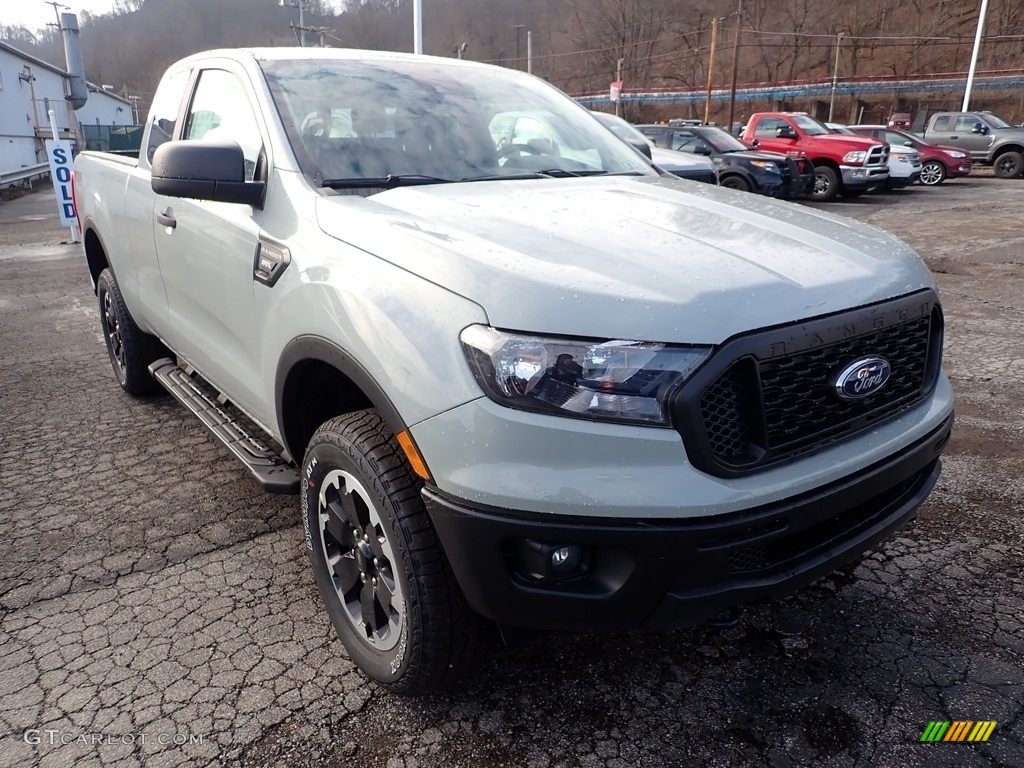Cactus Gray Metallic 2021 Ford Ranger STX SuperCab 4x4 Exterior Photo #140818136