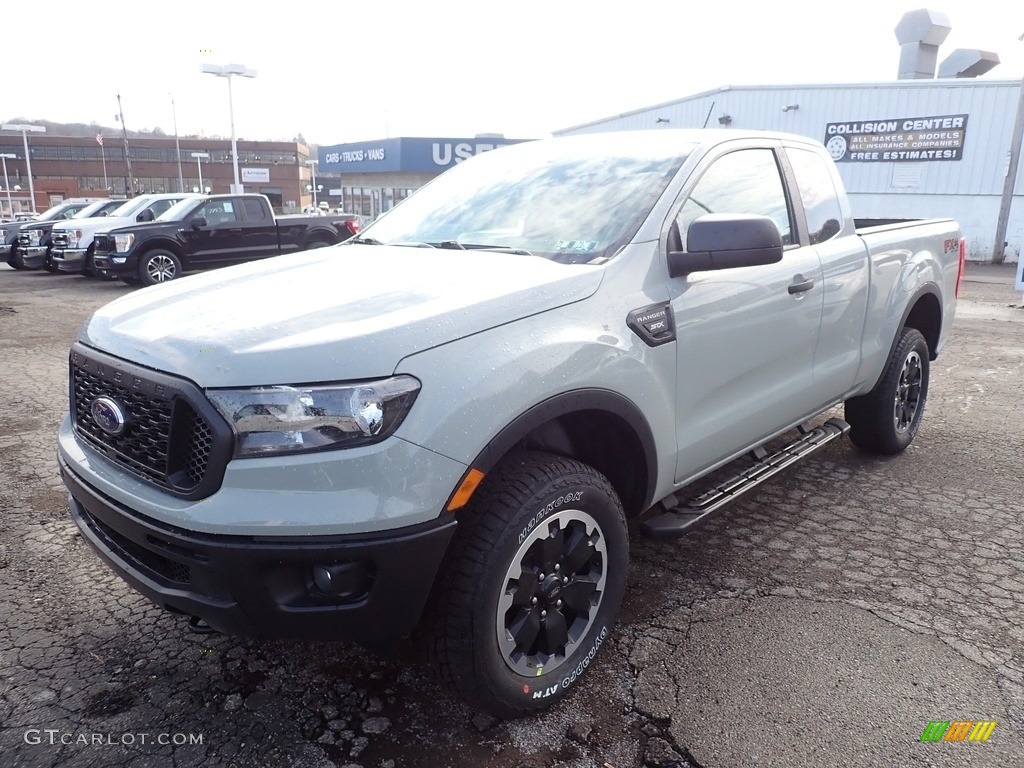 Cactus Gray Metallic 2021 Ford Ranger STX SuperCab 4x4 Exterior Photo #140818190