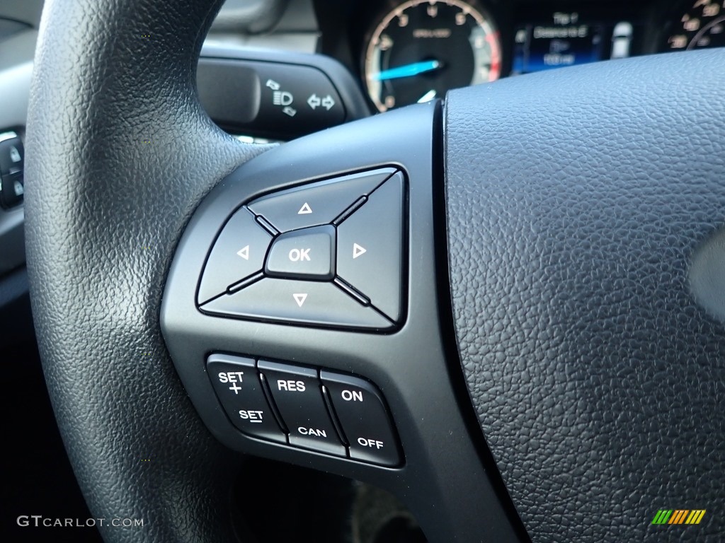 2021 Ford Ranger STX SuperCab 4x4 Ebony Steering Wheel Photo #140818499
