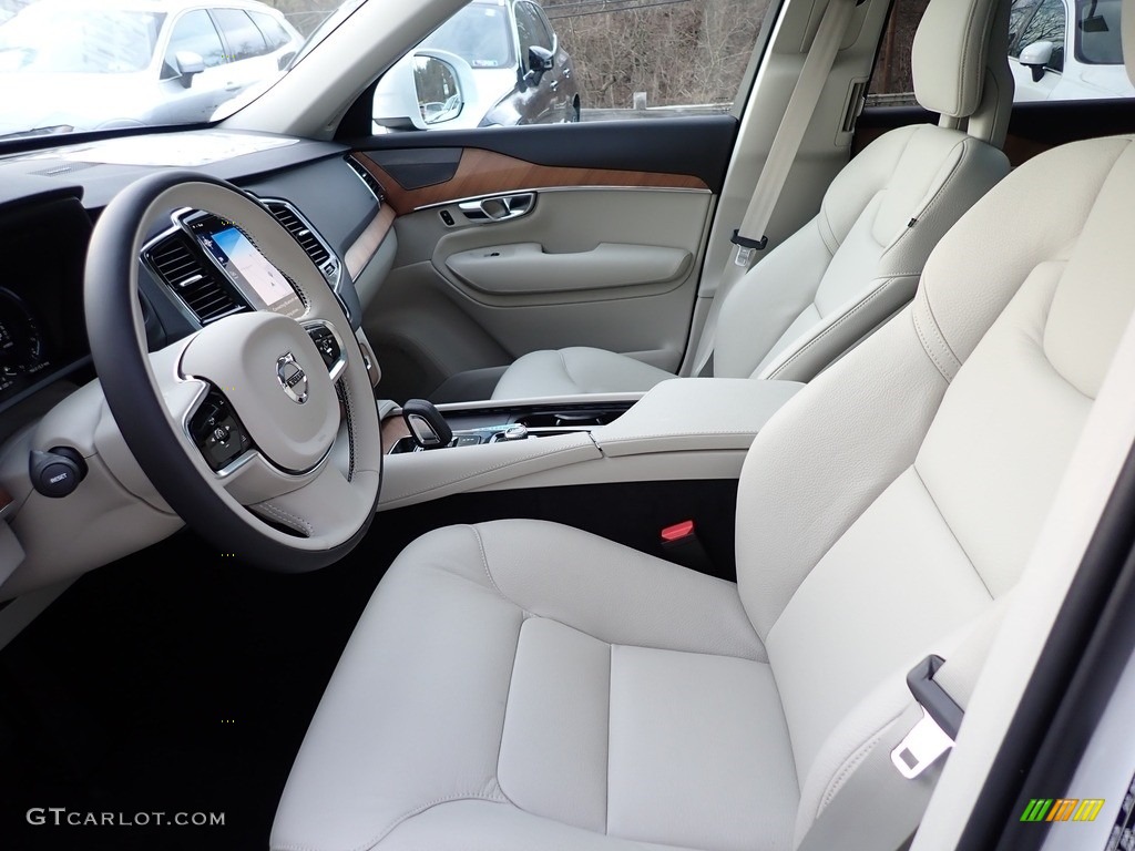 Blonde/Charcoal Interior 2021 Volvo XC90 T8 eAWD Inscription Plug-in Hybrid Photo #140819162