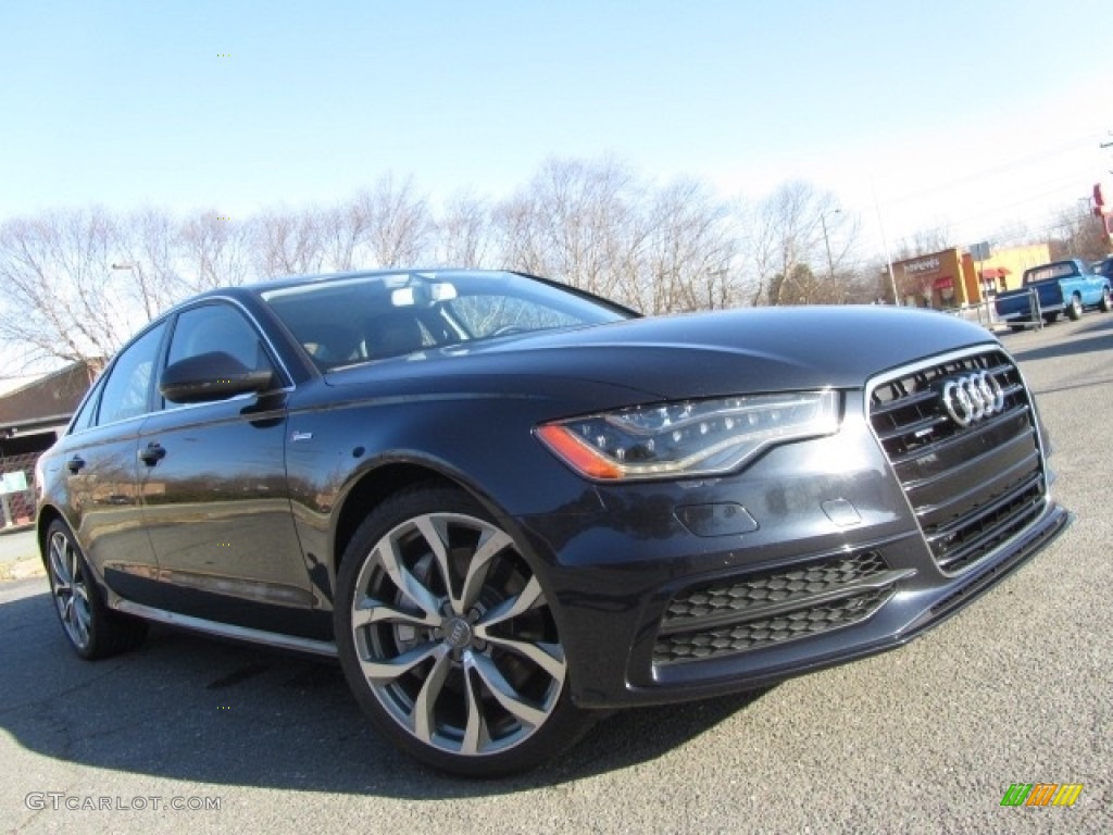 2013 A6 3.0T quattro Sedan - Moonlight Blue Metallic / Nougat Brown photo #1